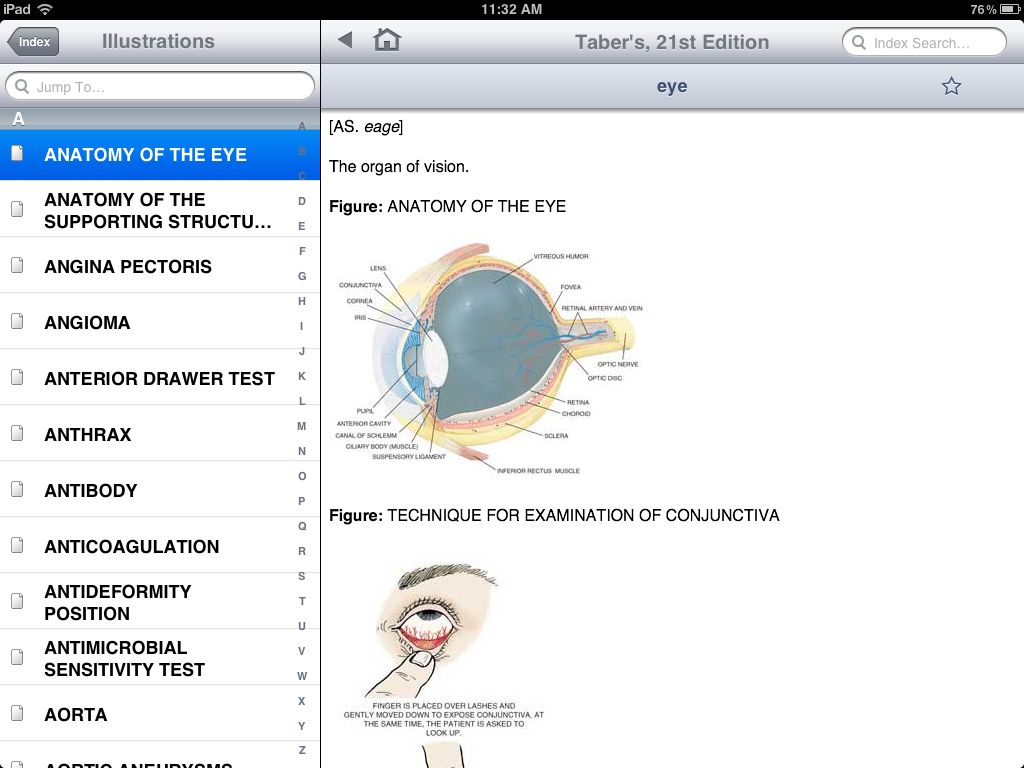 iPad screenshot -  Davis' Drug Guide